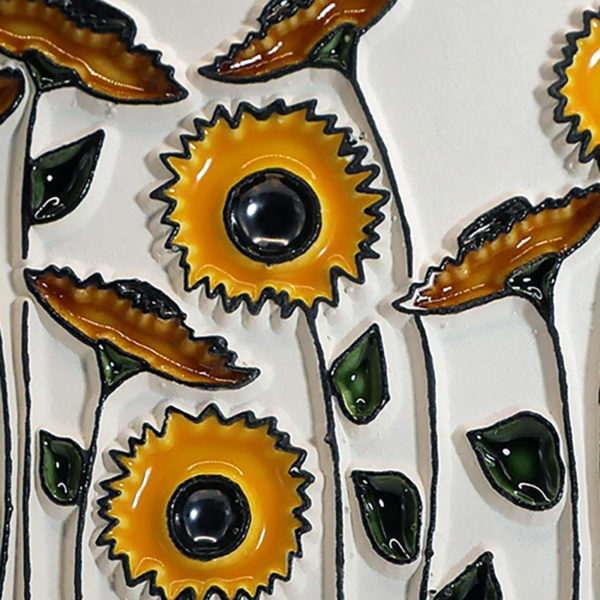 champ tournesols loupe Champ de Tournesols