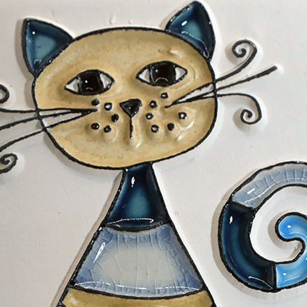 chat bleu loupe Chat bleu