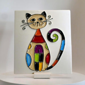 chat multi Chat multicolore