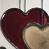 coeurs suspendus rouge loupe Coeurs rouge
